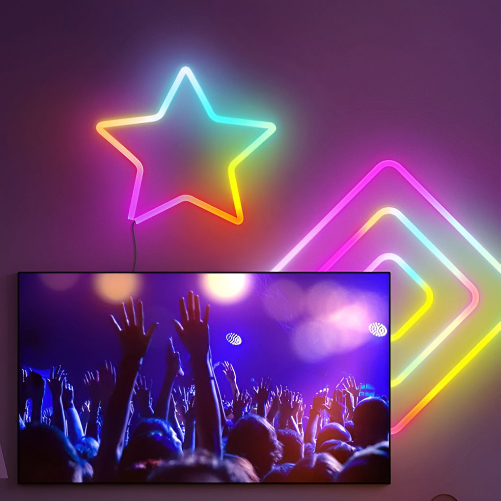 RGB LED Strip Light — 5050, USB 5V, 118", Wireless App Control, 16M Colors, Music Sync, DIY Modeling, Indoor