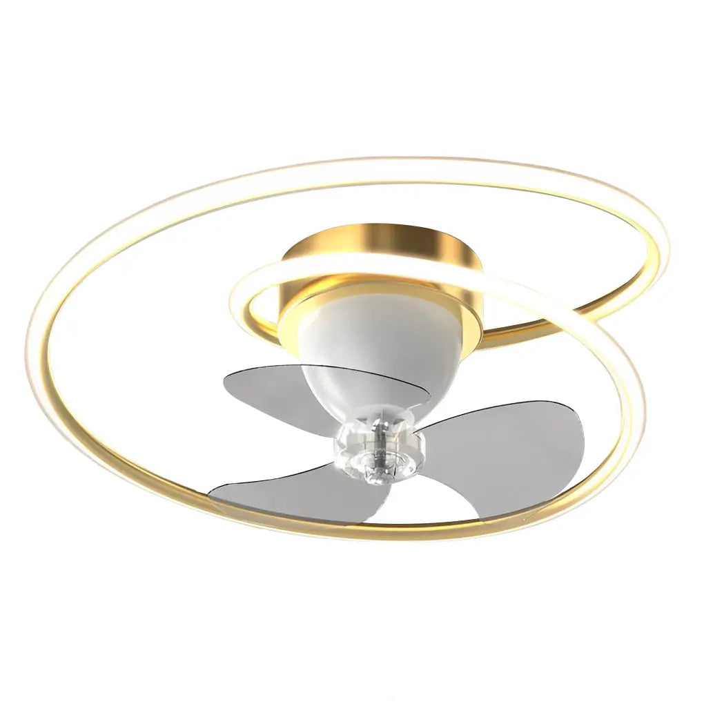Modern Ceiling Fan Light with Smart 360° Rotation, LED Stepless Dimming, and Timing Features Luxe