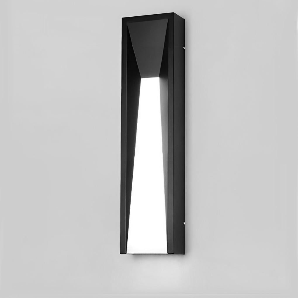 Modern Rectangular Outdoor Wall Sconce — Stainless Steel & Acrylic, 20W LED, 3200K, Hardwired, IP Weatherproof