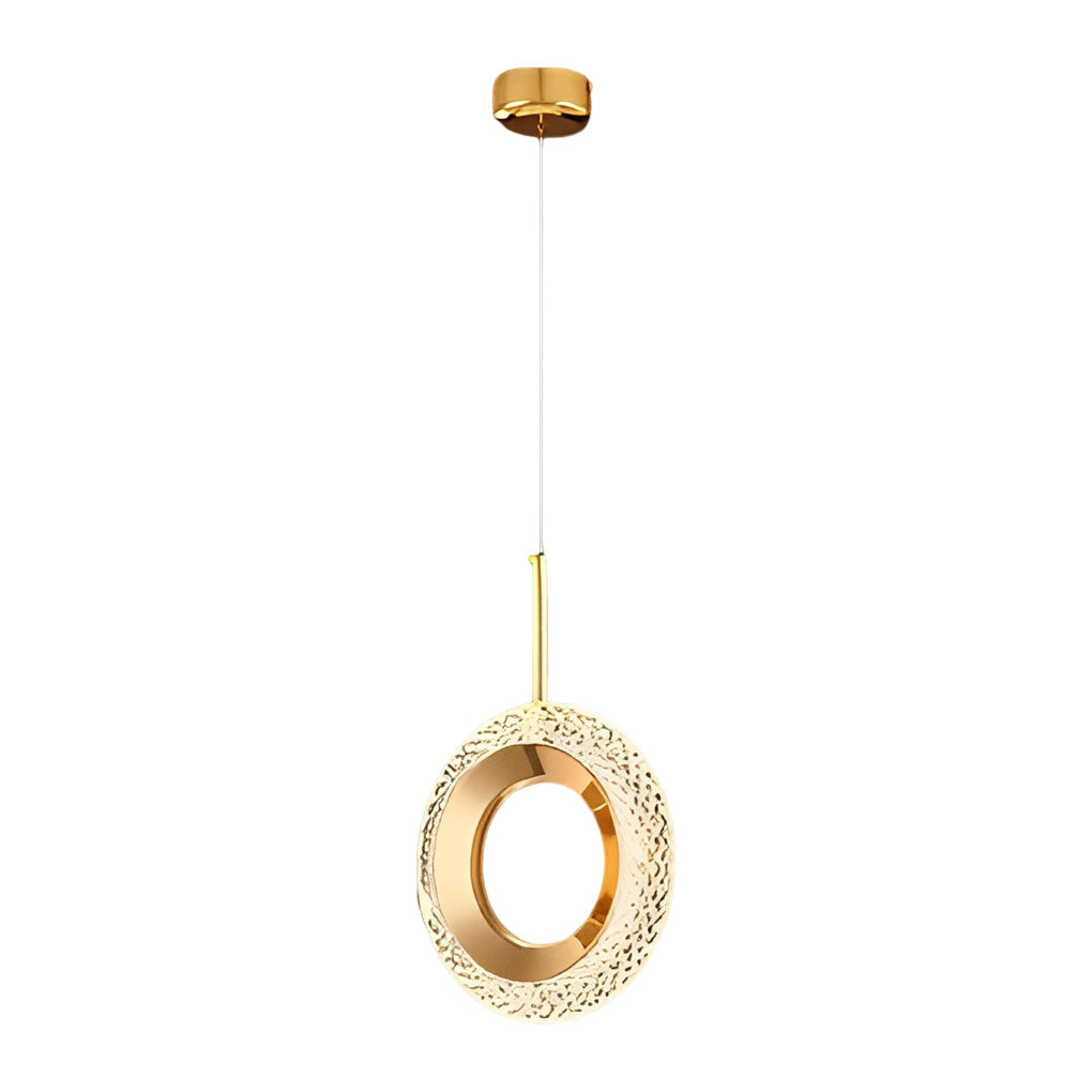 Modern Minimalist Pendant Light — Aluminum & Acrylic, Circle / Oval / Water Drop, Three-Step Dimming, 1- or 2-Light