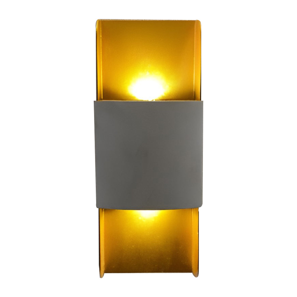 Modern Waterproof Metal Outdoor Wall Lamps with LED Up and Down COB Lights
