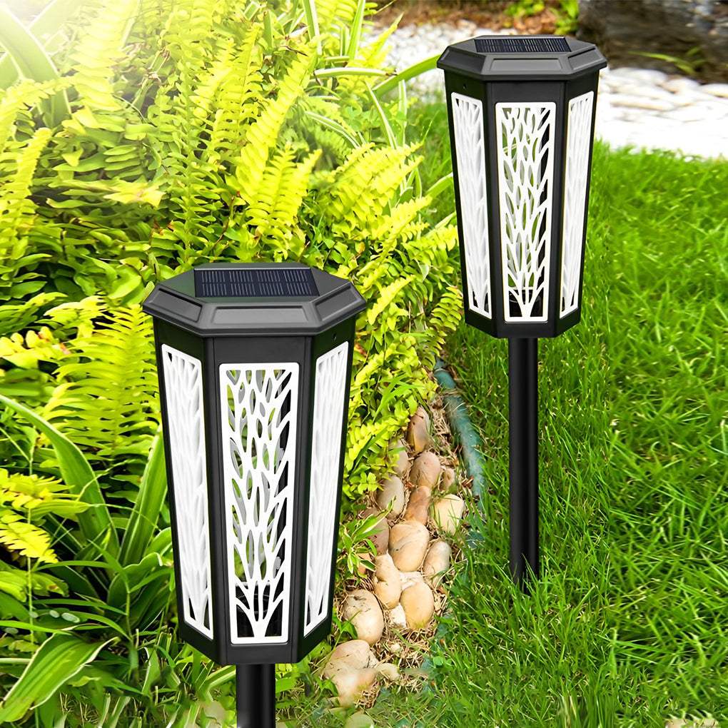 Color-Changing Solar LED Path Stake Light — ABS, IP65 Weatherproof, Auto-Charging