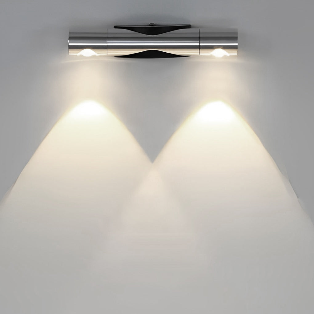 Adjustable Up/Down Wall Sconce — Aluminum, 6W LED, 1" × 7", Multi-Color Temperature