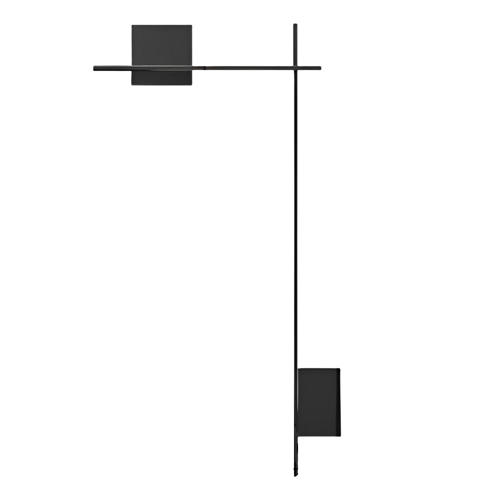 Square Strip Linear Wall Sconce — Iron, LED 10W, Three-Step Dimming (3000K/4500K/6000K), Black or White