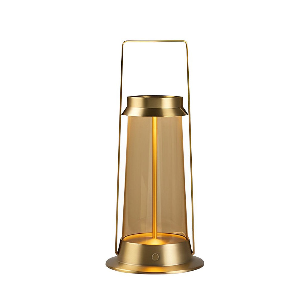 Rechargeable Portable LED Camping Lantern — USB 5V, Touch Dimming, IP55 Waterproof, 6000mAh, 4W, 6" × 14"