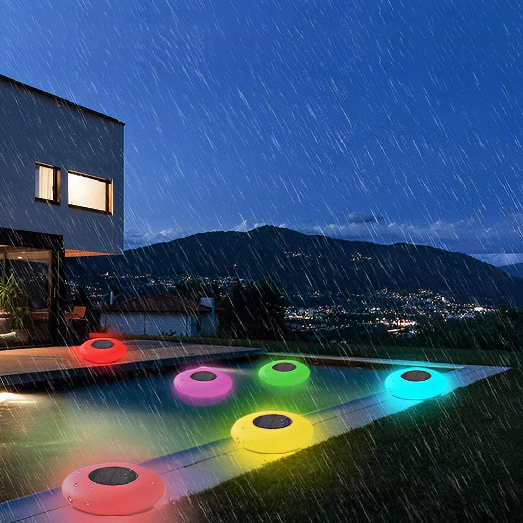 RGB Solar Pool Light — LED, IP67 Waterproof, 16-Color Remote Control, 2.5W, 9.8" or 12.6"