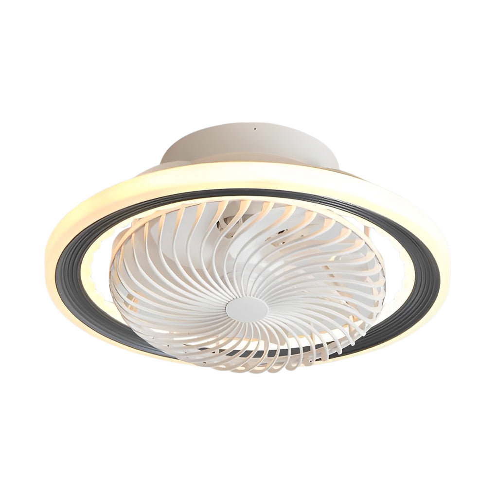 Adjustable Bladeless Ceiling Fans with Round Mute Timing and 3-Step Dimming
