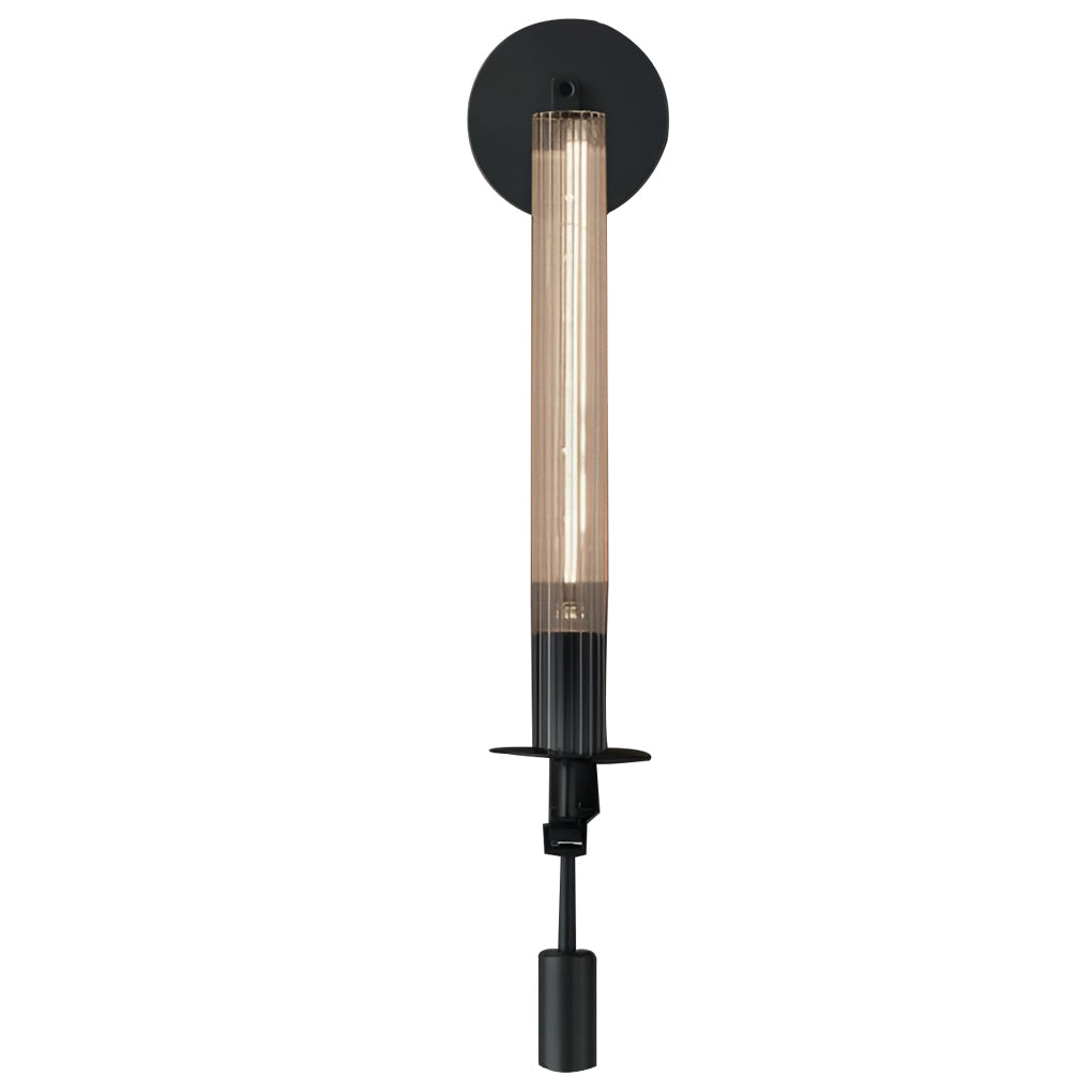 Postmodern Crystal Plug-in Wall Sconce — E14, Black or Bronze, 1-Light or 2-Light