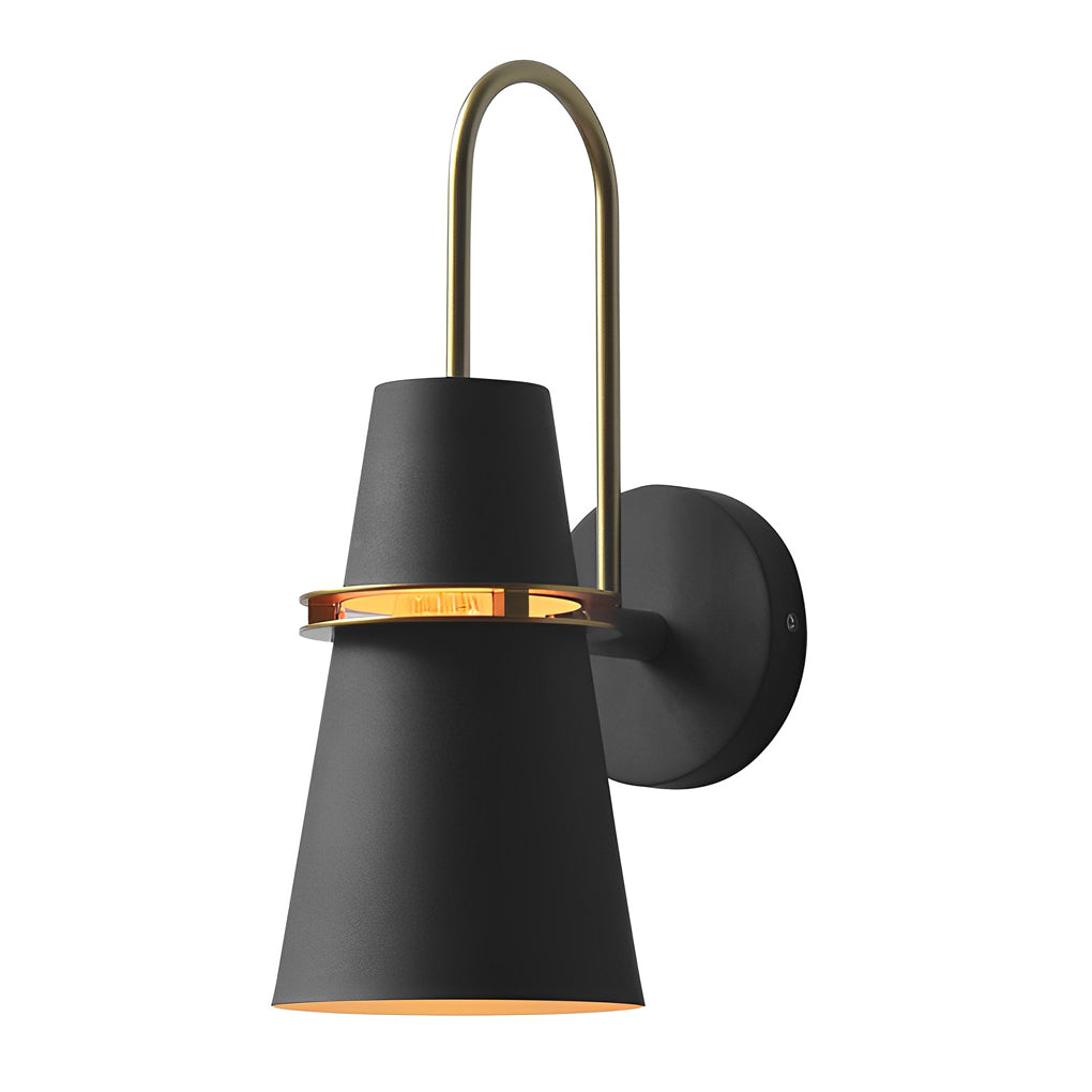 Modern Diffused Wall Sconce — White Iron, 6" Diameter, Indoor