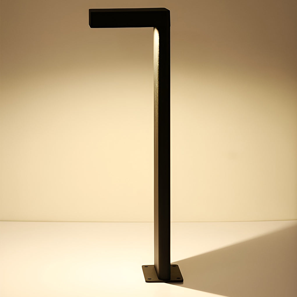 Solar Bollard Pathway Light — Die-Cast Aluminum and Glass, LED, Dusk-to-Dawn Sensor, IP65, 3000K Warm White