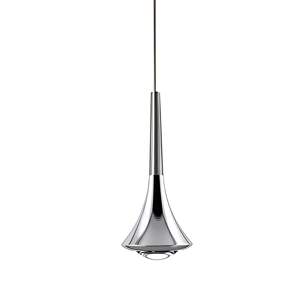 Raindrop Mini Pendant Light — Metal, 1-Light LED 5W, 3.35" W, Black / Gold / Chrome
