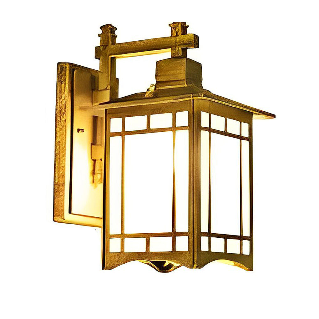 Vintage Retro Solar Outdoor Wall Sconce — Die-Cast Aluminum, LED, IP55, Remote Control, 3000K Warm White, Black / Bronze