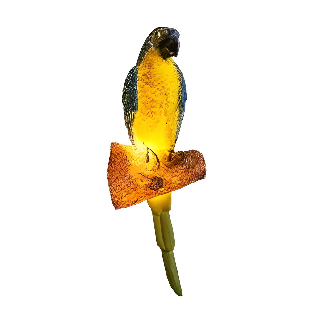 Parrot-Shape Resin Outdoor Landscape Light — Fiberglass, LED, 24V, 1W, IP65 Weatherproof, Warm White 3000K