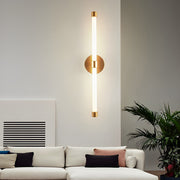 Minimalist Strip LED Wall Sconce — Iron and Acrylic, 10W, Three-Step Dimming, 3000K/4500K/6000K, 24" Linear