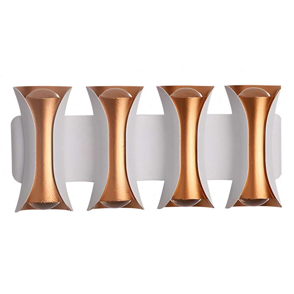 Modern Up/Down Outdoor Wall Sconce — Die-Cast Aluminum & Glass, LED, IP54, 4-Light / 6-Light / 8-Light