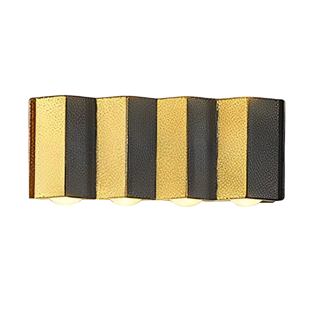 Bent Rectangle Up/Down Outdoor Wall Sconce — Aluminum, Black and Gold, LED 4W–10W, IP65