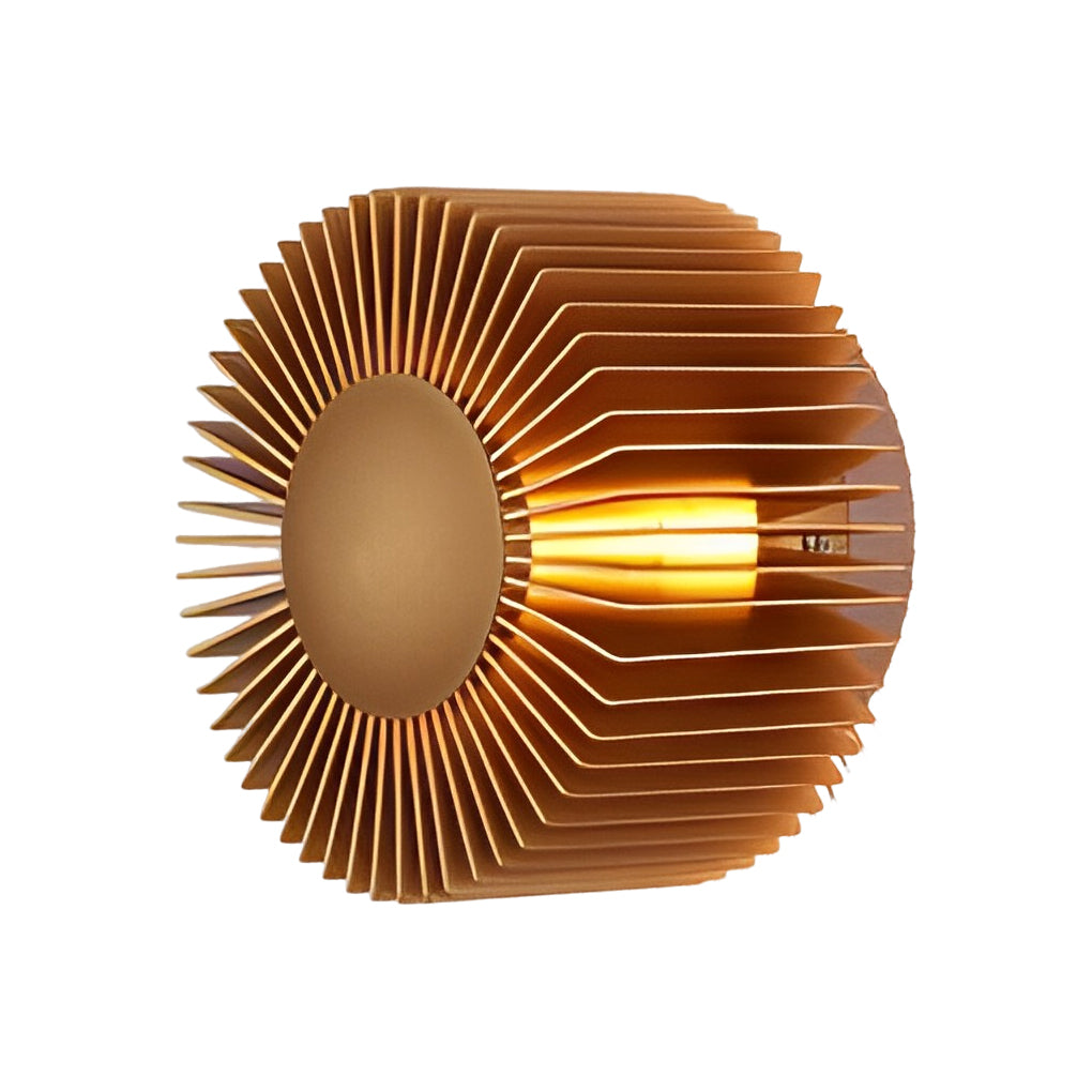 Sunflower LED Wall Sconce — Aluminum, 5W Hardwired, 3000K Warm White, 5.9" Diameter
