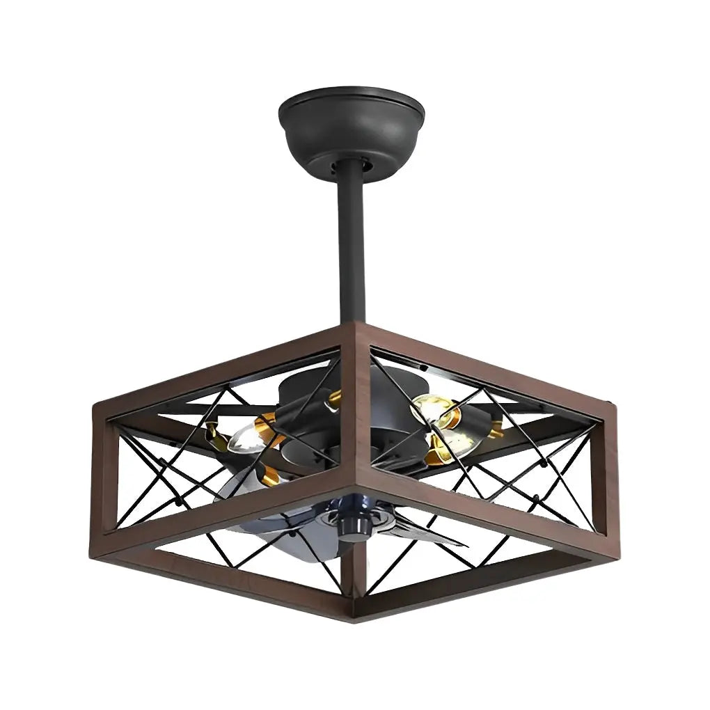Bladeless Ceiling Fan with Remote Control: Retro Design, Three-Step Dimming, and Silent Operation Luxe