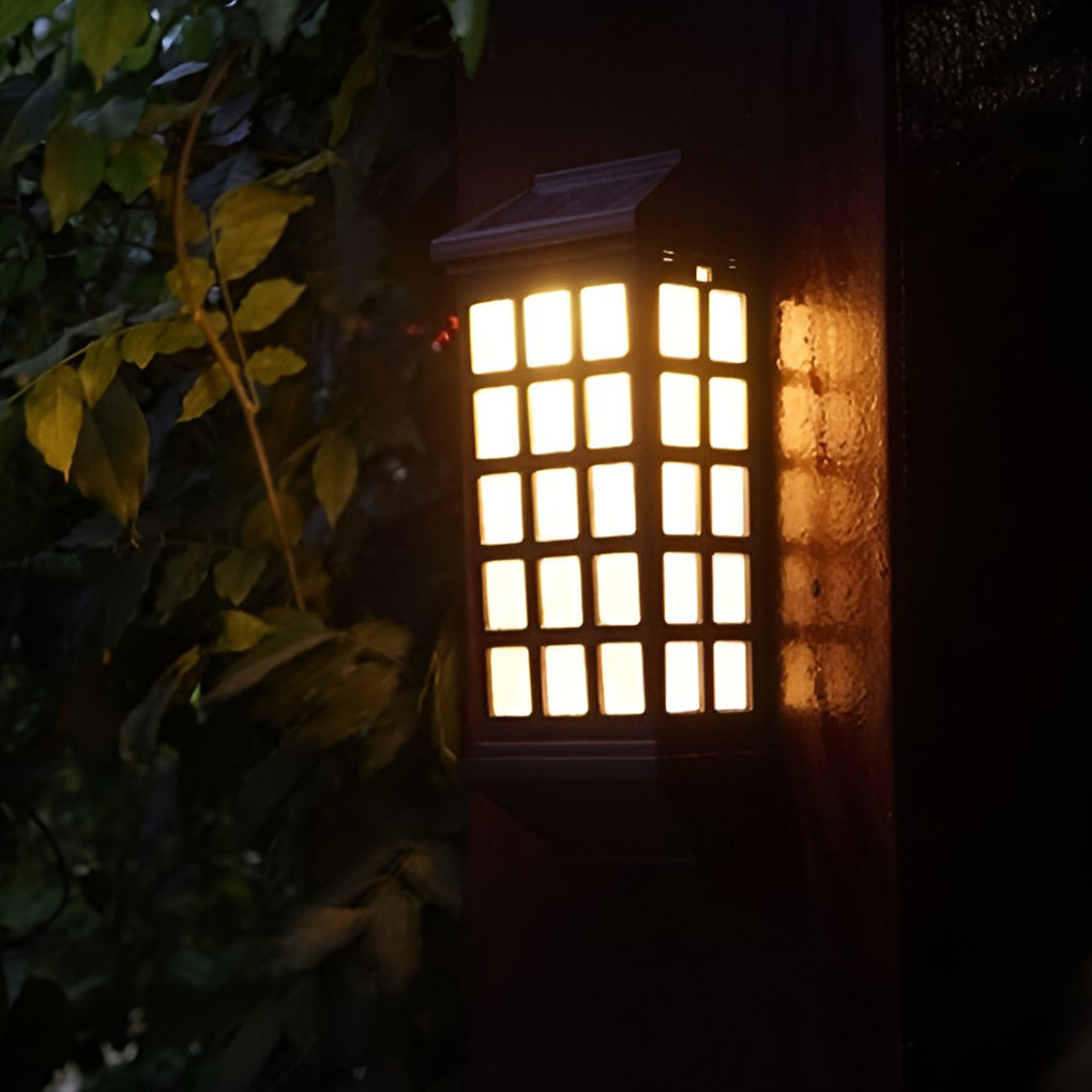 Modern Solar LED Outdoor Wall Sconce — ABS, Light-Control Sensor, 3000K / 6000K