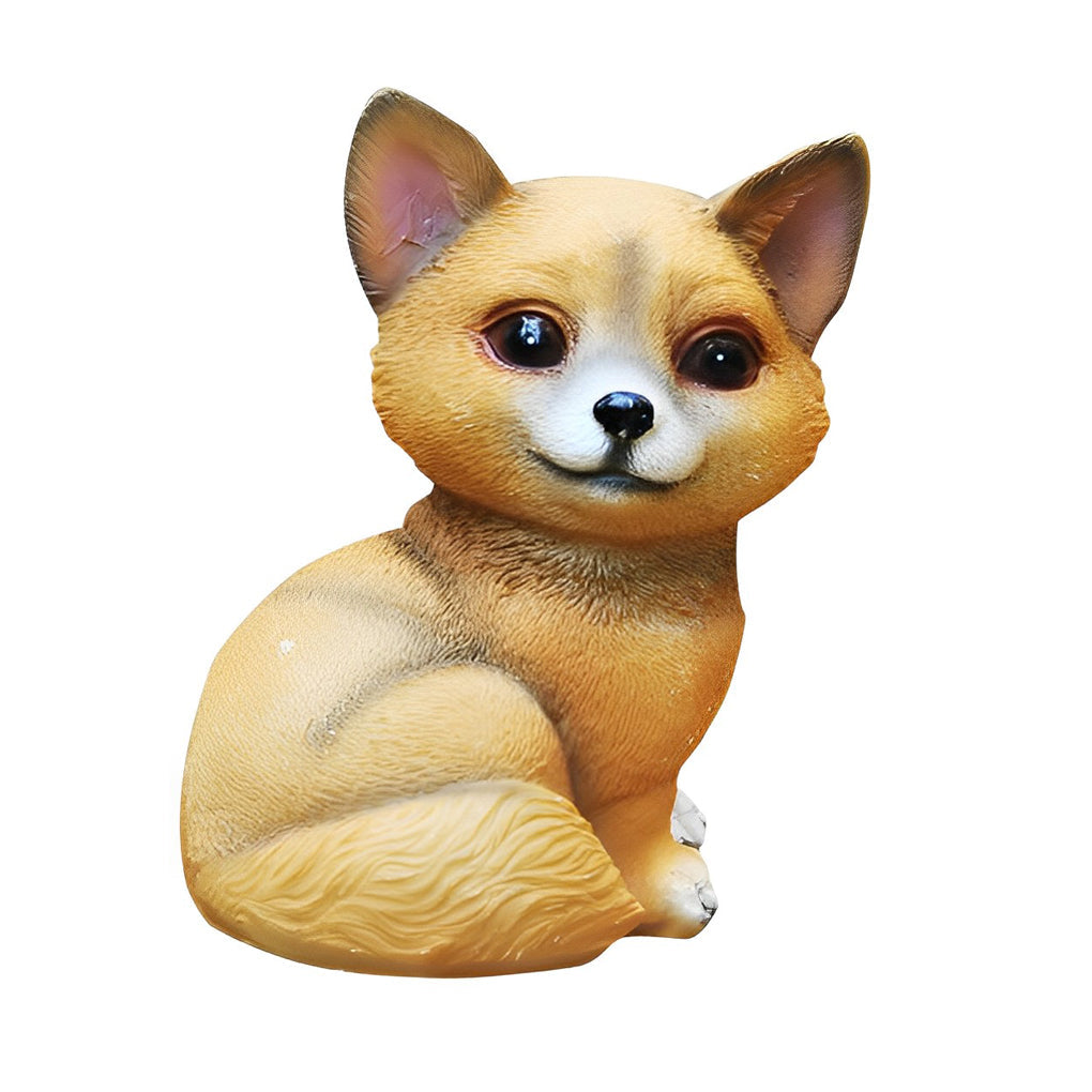 Animal Figurine Solar Garden Light — Resin, LED, Light-Sensor, Dog / Rabbit / Snail / Owl