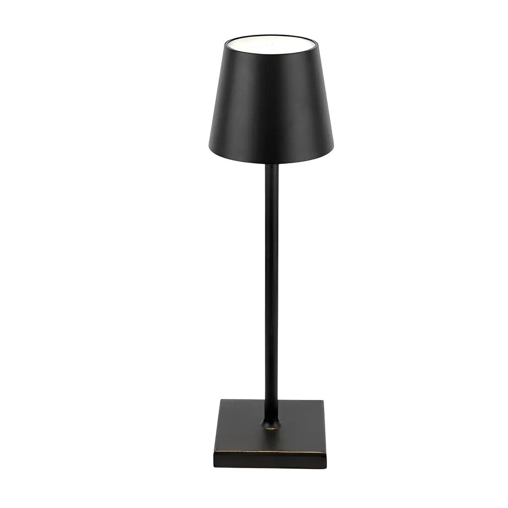 Portable Touch-Control Table Lamp with Rechargeable Aluminum Design - Top Hat Luxe