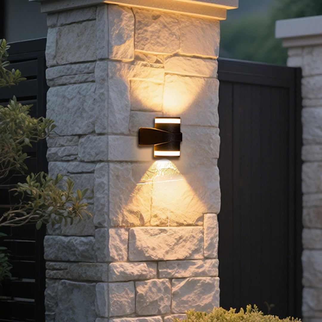 Waterproof LED Modern Black Outdoor Wall Lights