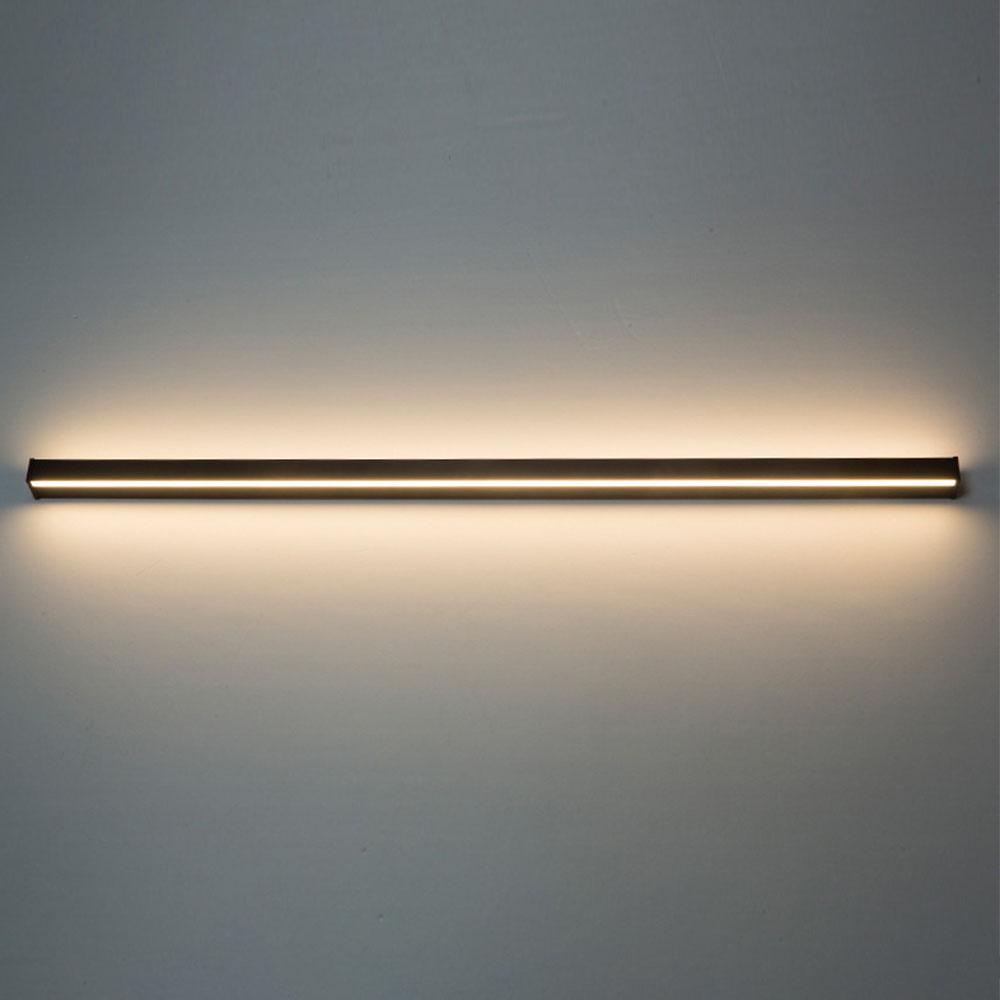 dimmable rgb black minimalist long led linear wall lights