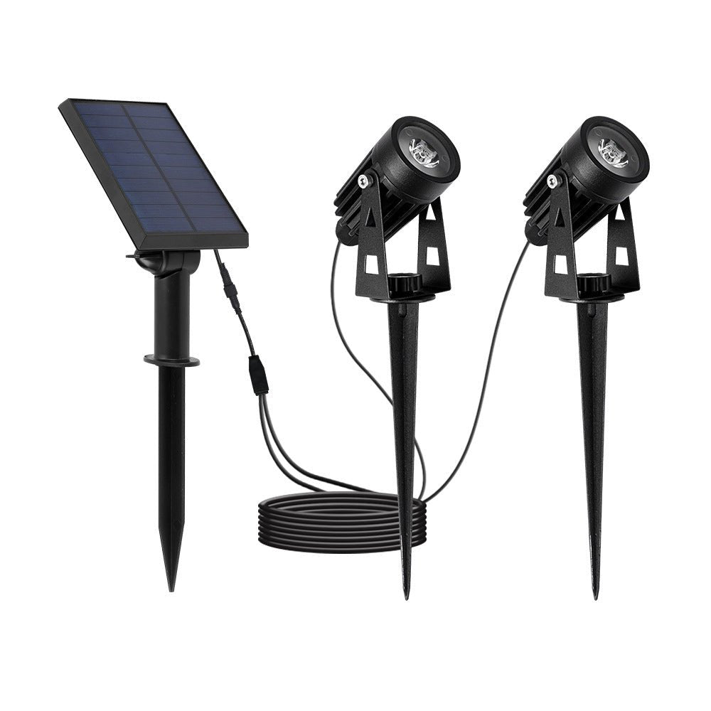Adjustable 4-in-1 Solar Outdoor Spotlight — Cast Aluminum, LED, 100–200 Lumens, IP54, 270° Adjustable
