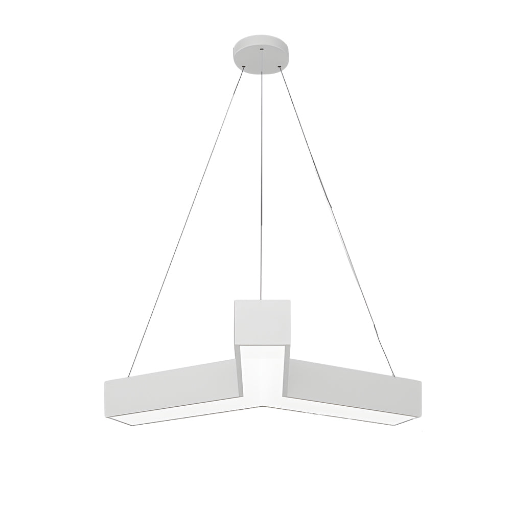Y-Shaped Linear LED Pendant Light, Set of 4 — Iron, Modern, 18W–45W, 5000K–6500K, Adjustable Hanging Length