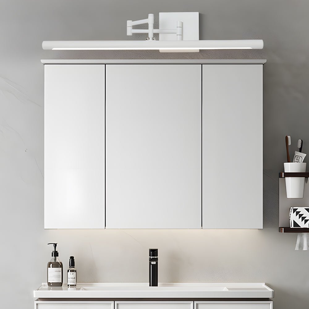 40" Swing-Arm Bathroom Vanity Light Bar — Iron and Acrylic, 20W LED, 3-Step Dimming, Matte Finish