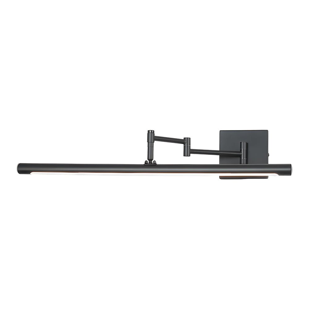40" Swing-Arm Bathroom Vanity Light Bar — Iron and Acrylic, 20W LED, 3-Step Dimming, Matte Finish
