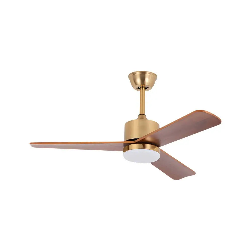 42"/52" LED Wood Ceiling Fan with 3 Blades and Remote Control Luxe