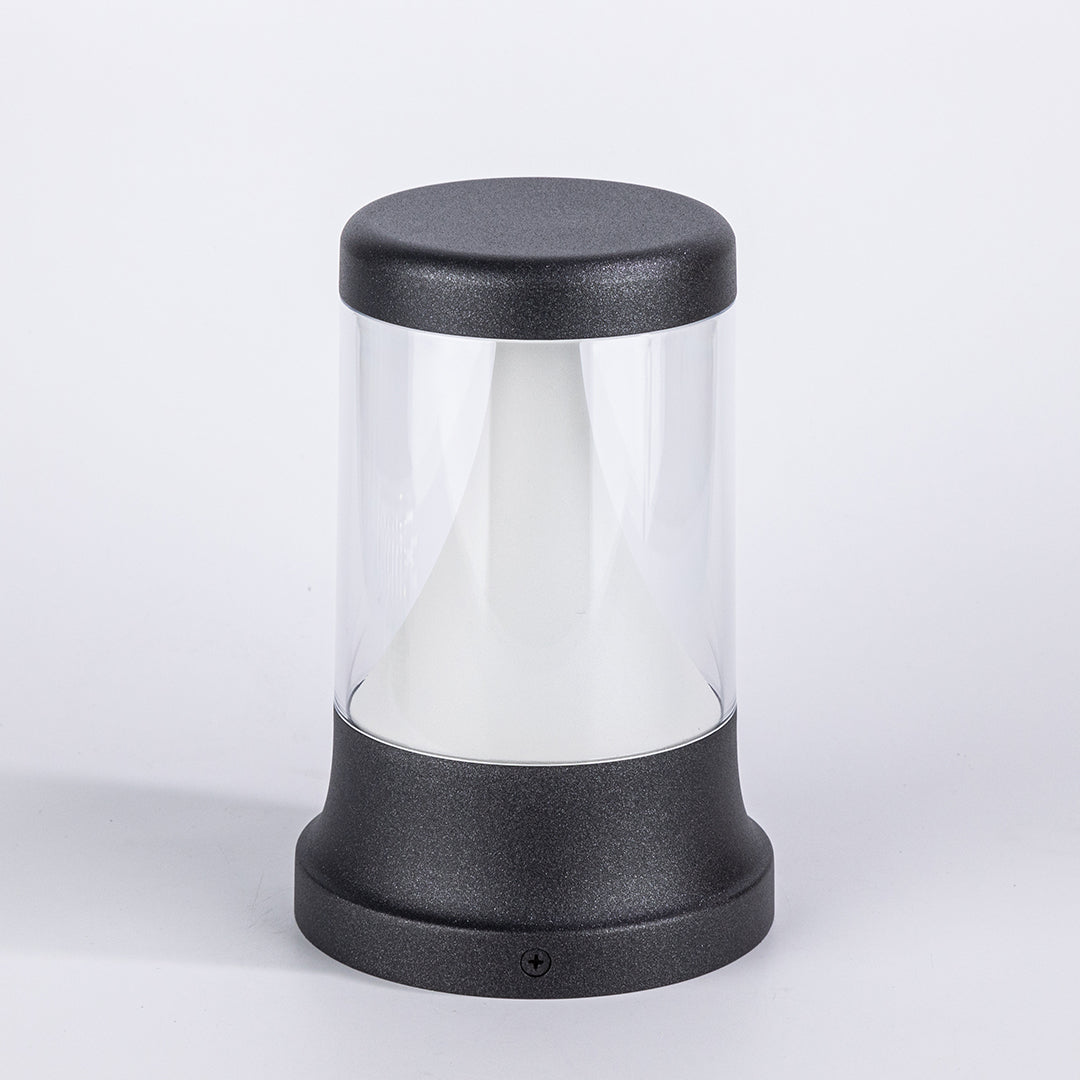 Minimalist LED Garden Stake Bollard Light — Die-Cast Aluminum, Matte Black, 8W OSRAM, IP65, 3000K