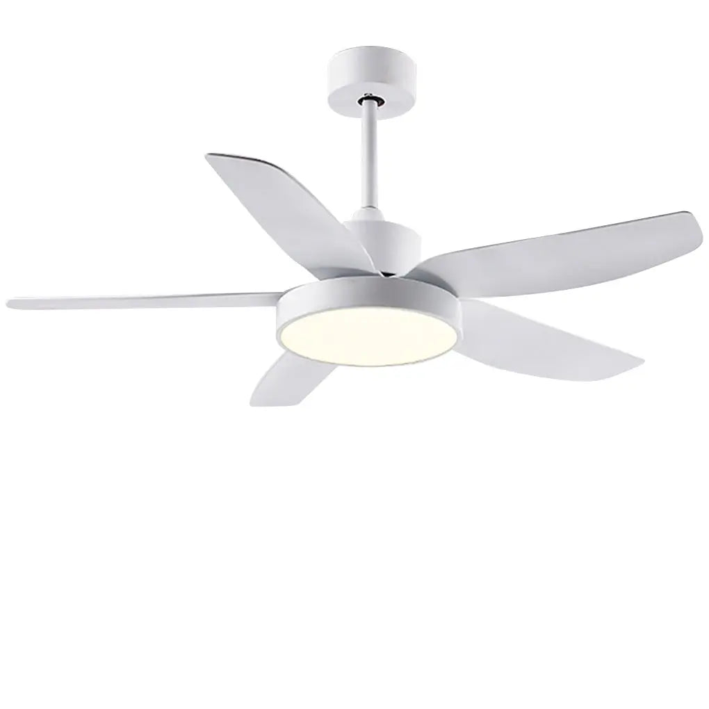 46-Inch LED Ceiling Fan with 6-Speed Settings, Remote Control, and 5 Quiet Reversible Blades Luxe