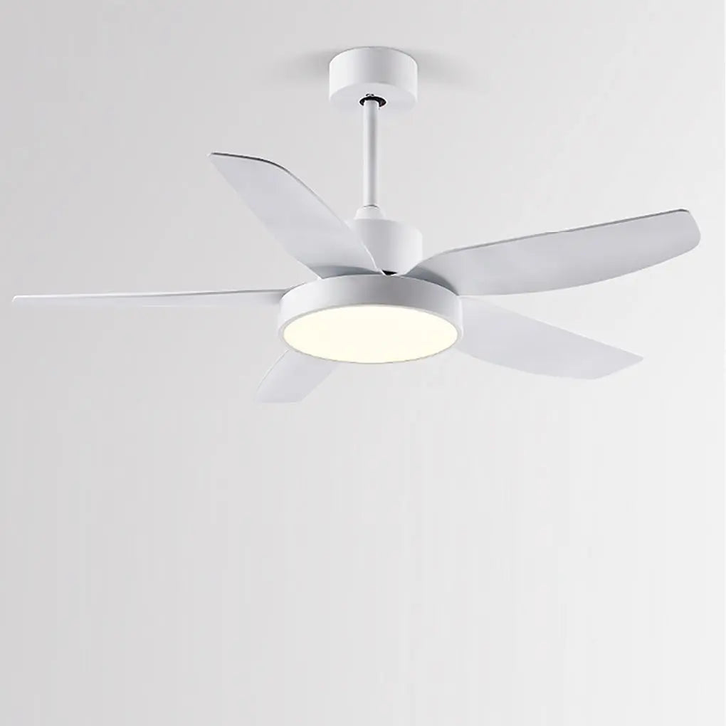 46-Inch LED Ceiling Fan with 6-Speed Settings, Remote Control, and 5 Quiet Reversible Blades Luxe