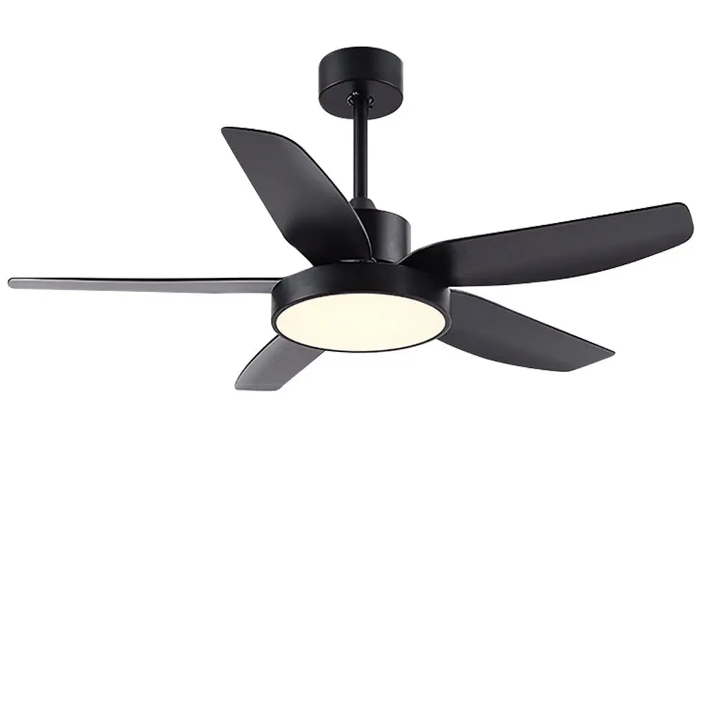 46-Inch LED Ceiling Fan with 6-Speed Settings, Remote Control, and 5 Quiet Reversible Blades Luxe