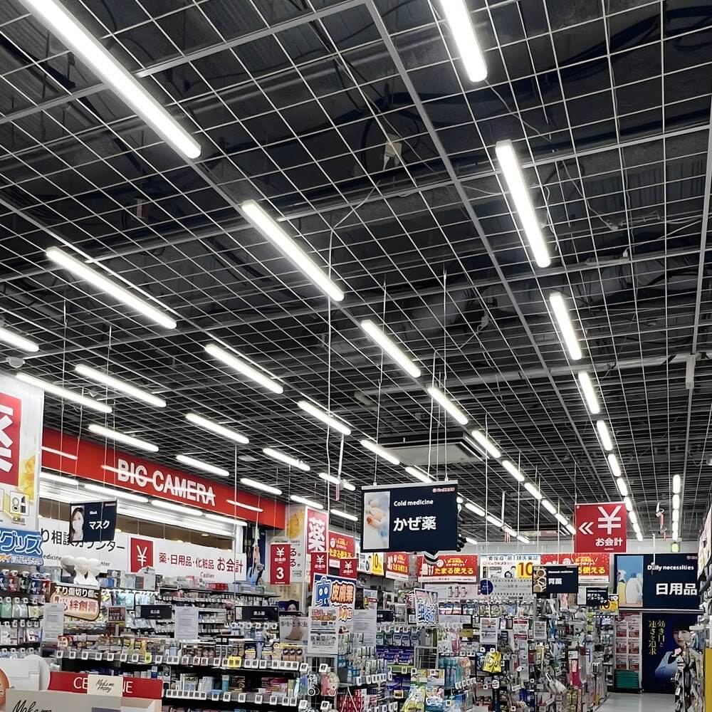 47 inch led linear tri proof light ip65 rated white vapor tight flush mount ceiling fixture available in 3000k and 5000k