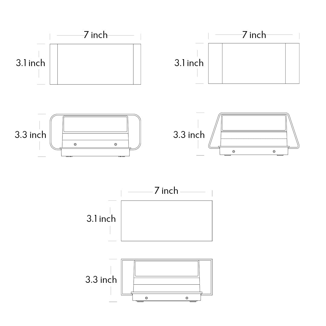 Minimalist Nordic Waterproof Outdoor Up and Down Wall Lights