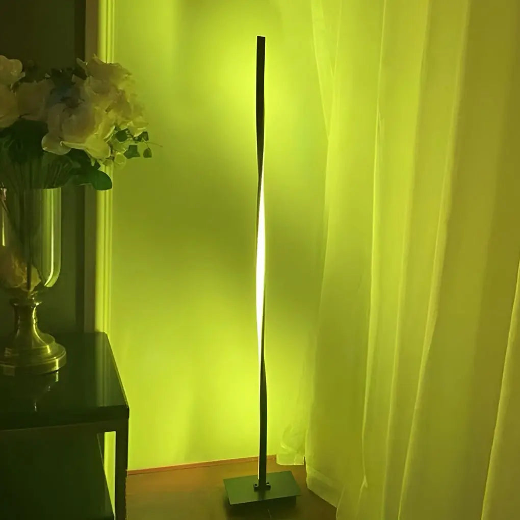 49-Inch Twisted LED Floor Lamp Luxe