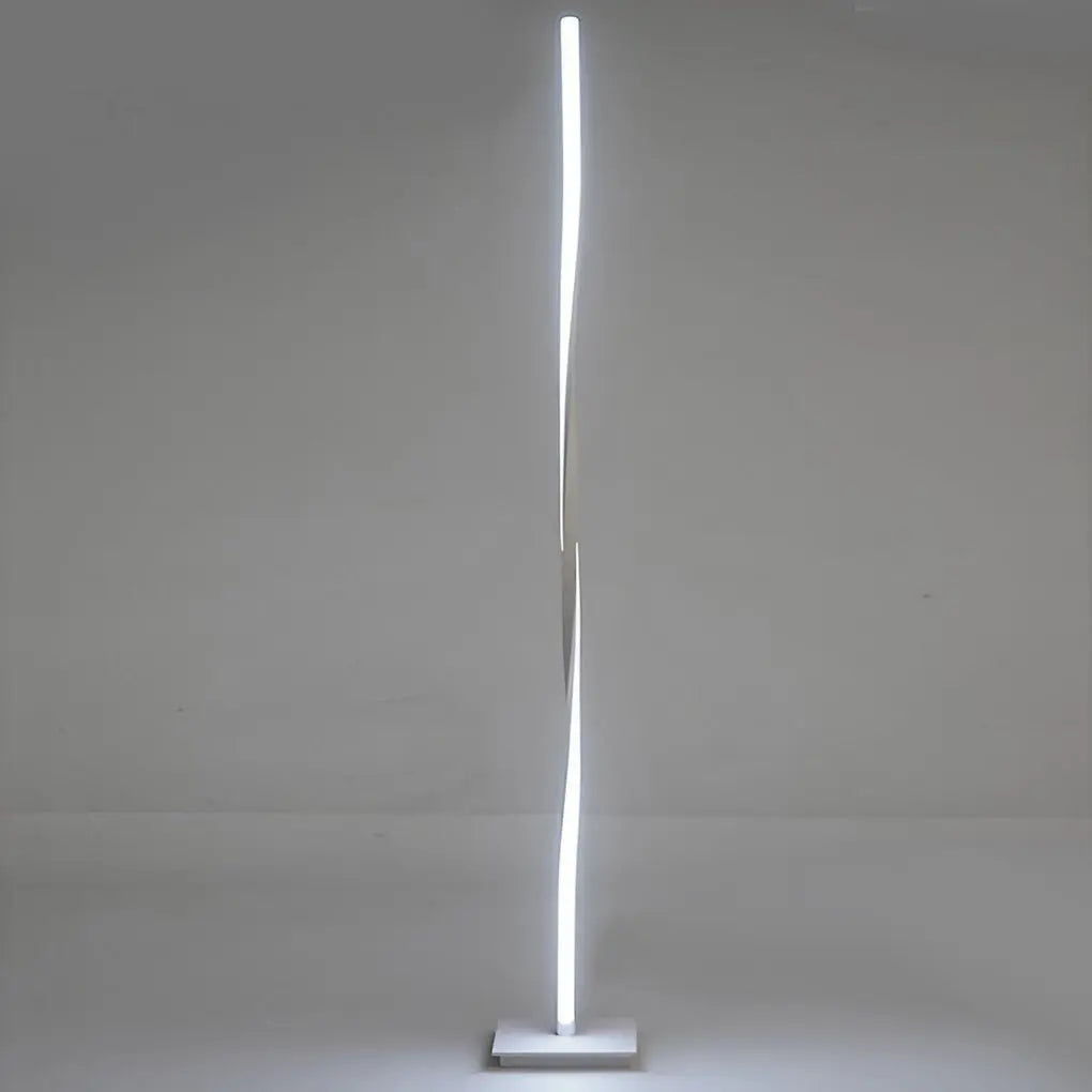49-Inch Twisted LED Floor Lamp Luxe
