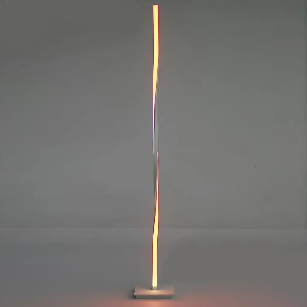 49-Inch Twisted LED Floor Lamp Luxe