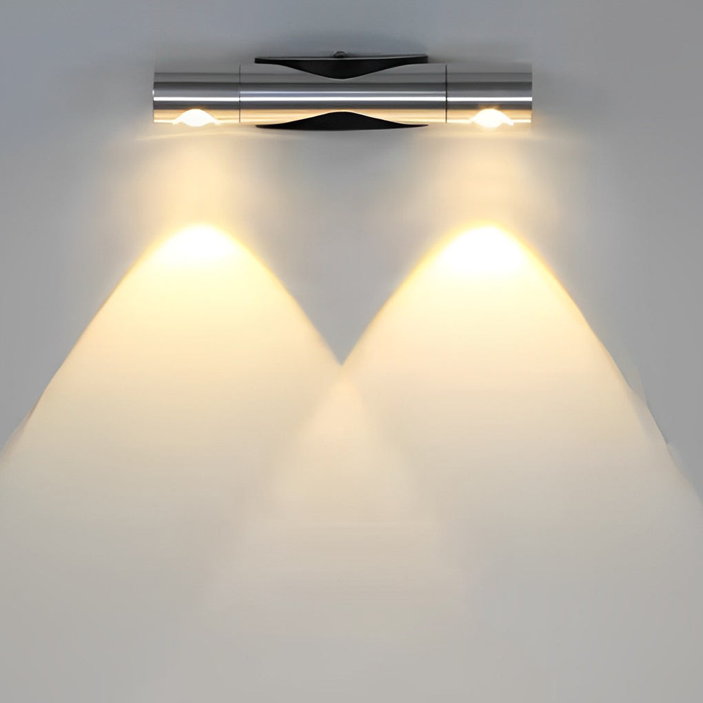 Adjustable Up/Down Wall Sconce — Aluminum, 6W LED, 1" × 7", Multi-Color Temperature