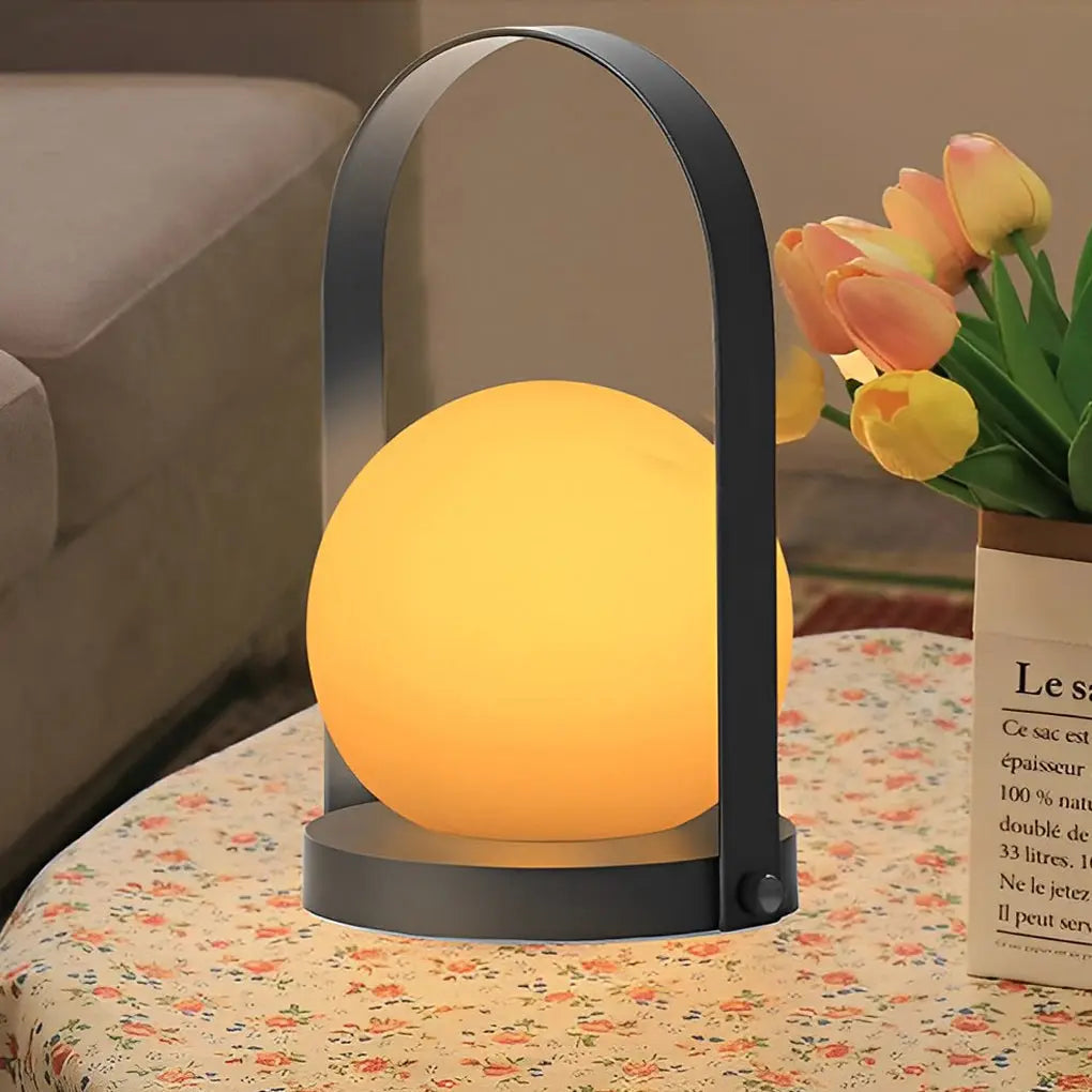 Mini Global Table Lamp with Opal LED RGB and Remote Control Luxe