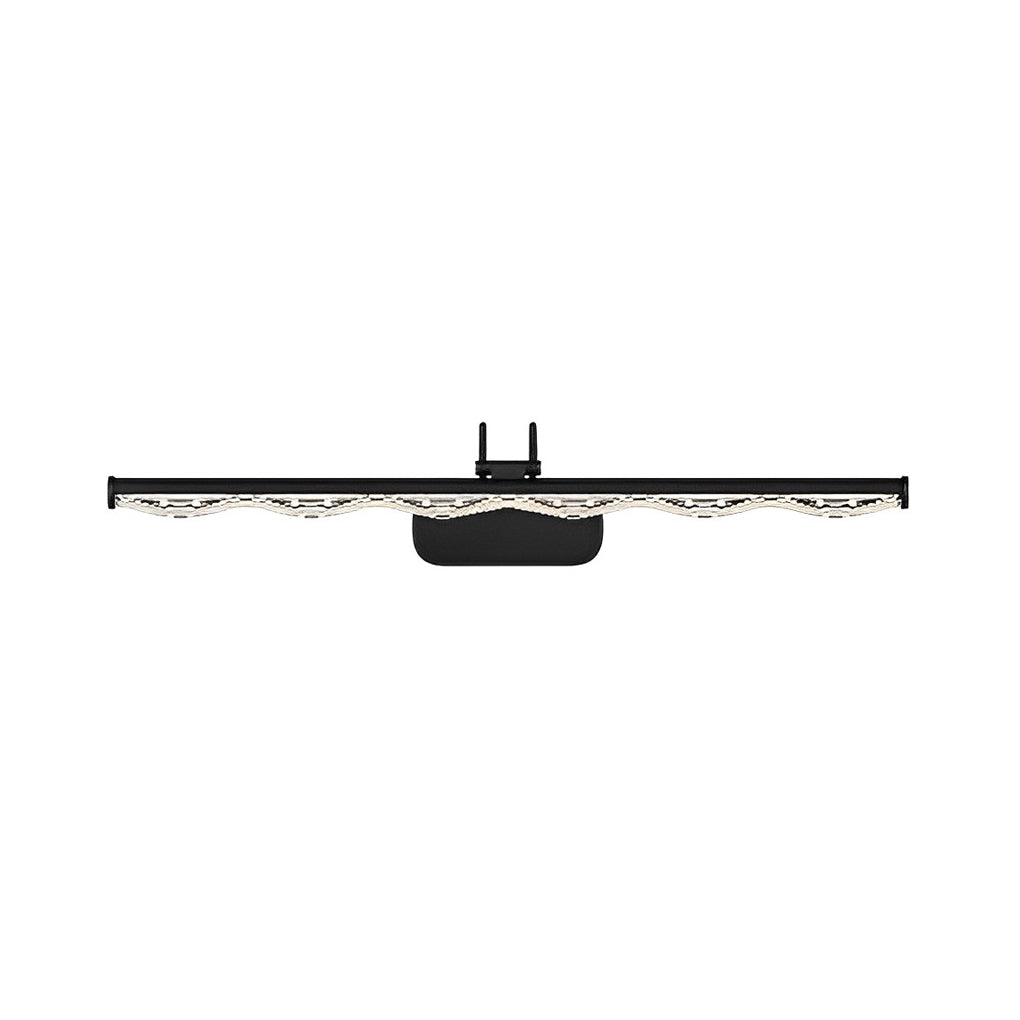 Prismatic Acrylic Vanity Light Bar — Iron, LED, Three-Step Dimming, 3000K/4500K/6000K, 8W–16W, 16.1"–31.9"