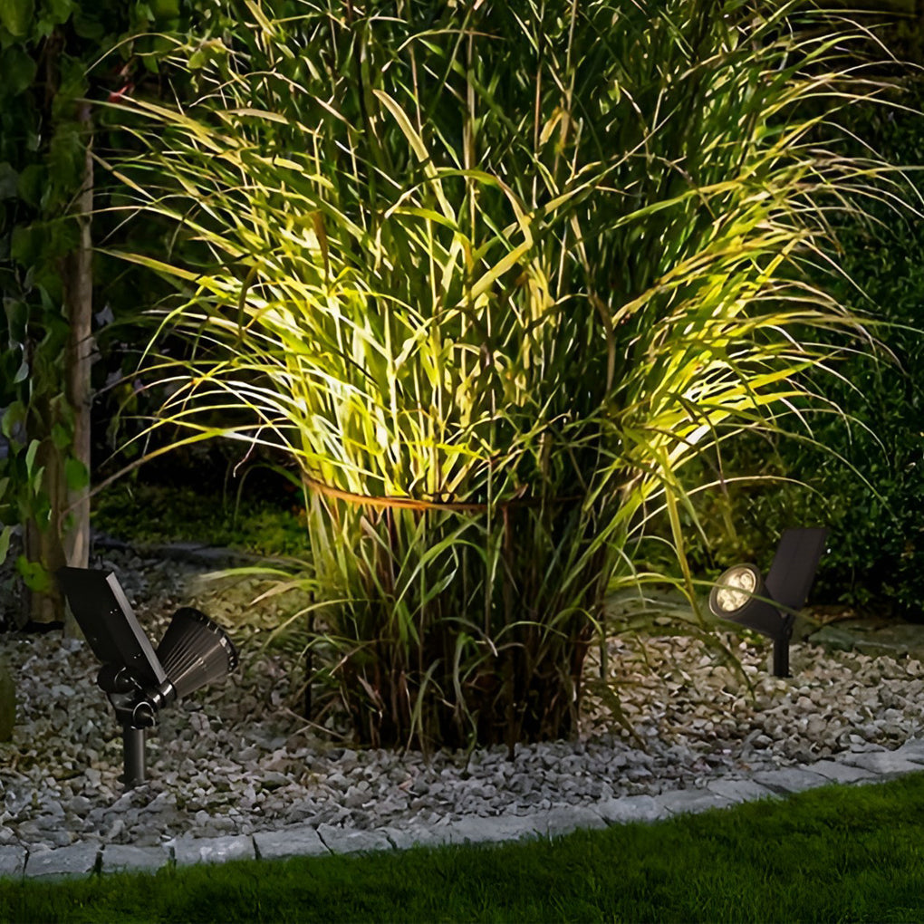 Solar LED Tree Spotlight — ABS, 7W Waterproof, Warm White / RGB, Landscape