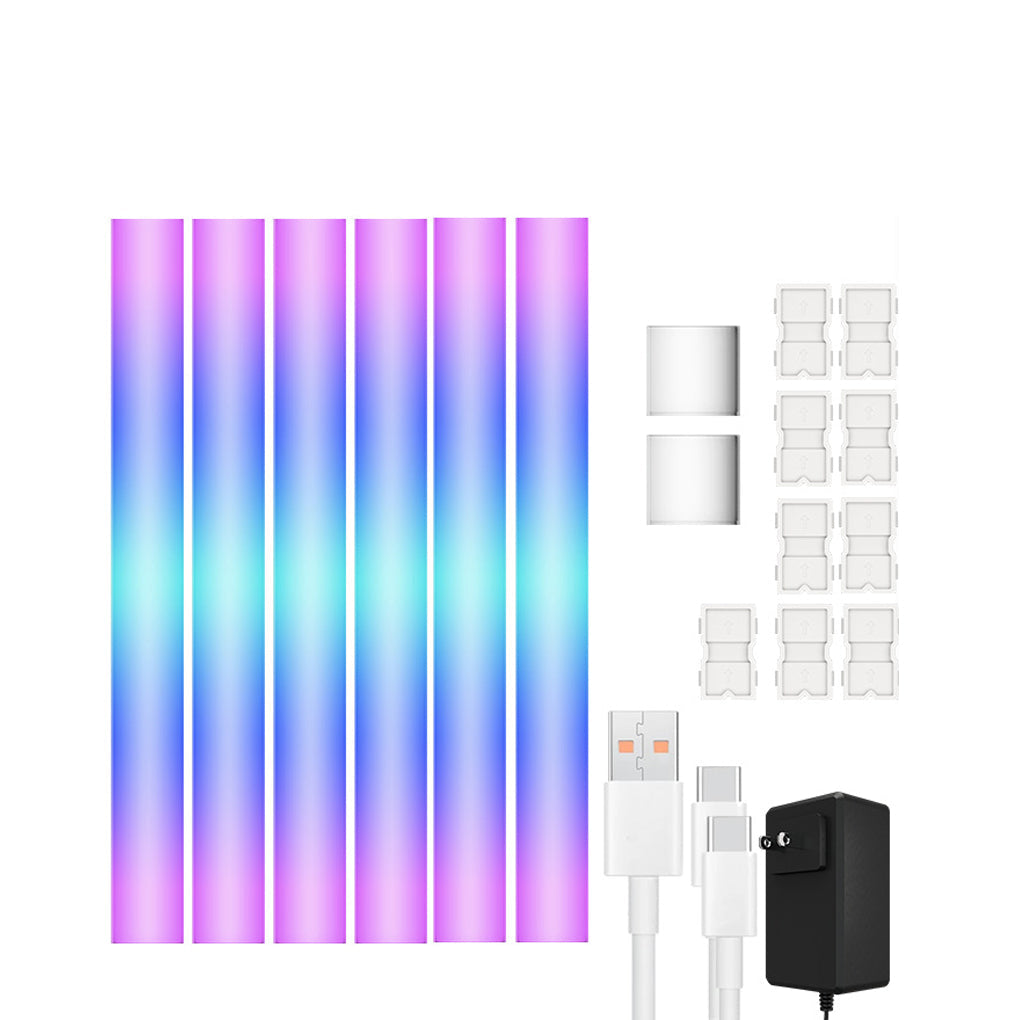 RGBIC Smart Linear Wall Sconce — ABS + PC, App & IR Remote, Music Sync, 40+ Scene Modes, Splicing Modular Design
