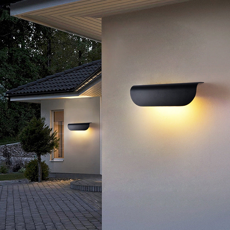 waterproof minimalist led wall light for garden balcony stair and aisle