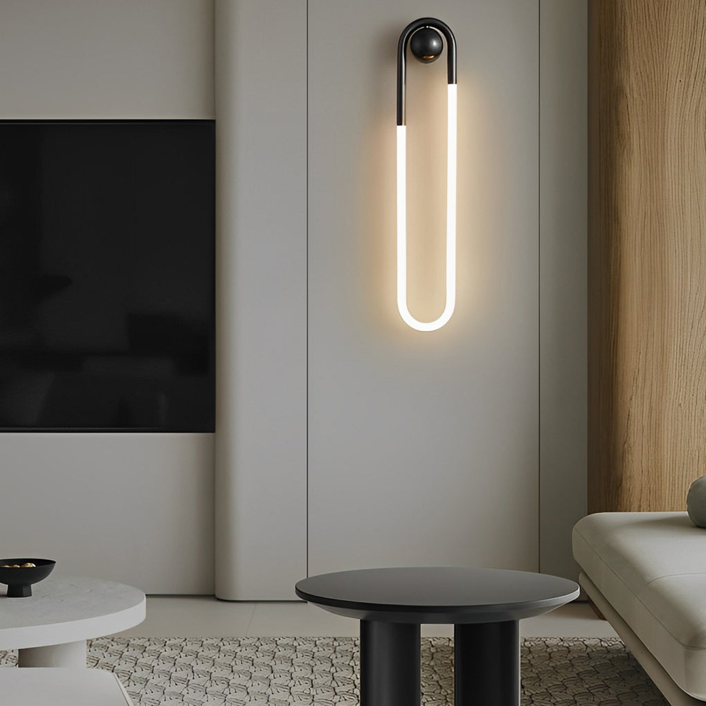 Minimalist Round-Rectangular Wall Sconce — Copper & Black, Brass, Acrylic Shade, 9W/18W LED, Three-Step Dimming, 3000K/4500K/6000K