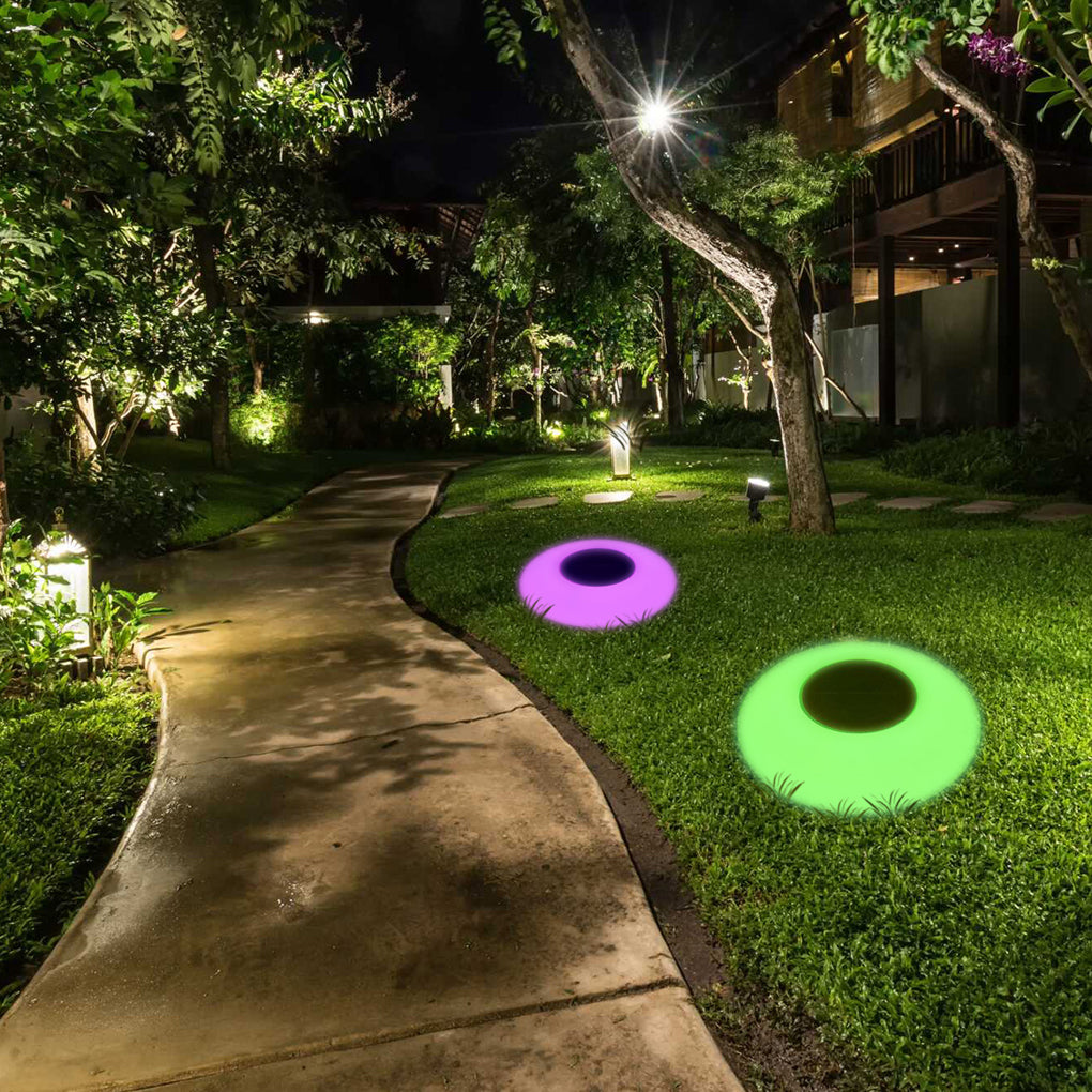 RGB Solar Pool Light — LED, IP67 Waterproof, 16-Color Remote Control, 2.5W, 9.8" or 12.6"