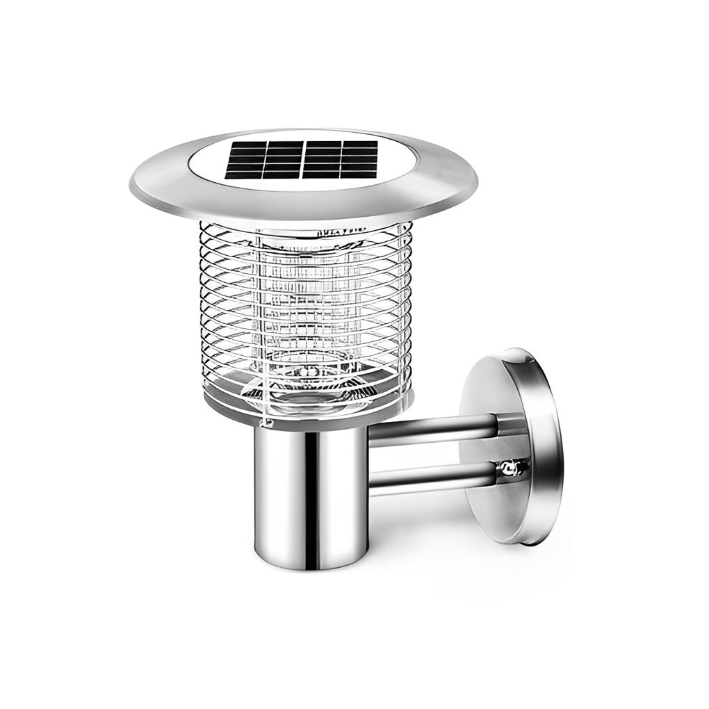 Solar & USB Mosquito Killer Garden Light — 304 Stainless Steel, UV LED, up to 1,076 sq ft Coverage